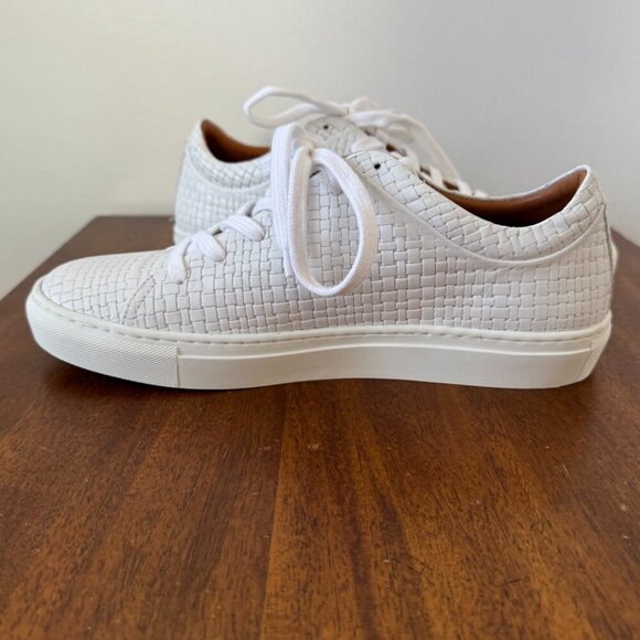 Aquatalia Alaric Embossed Leather Low-Top Sneakers - Picture 2 of 16